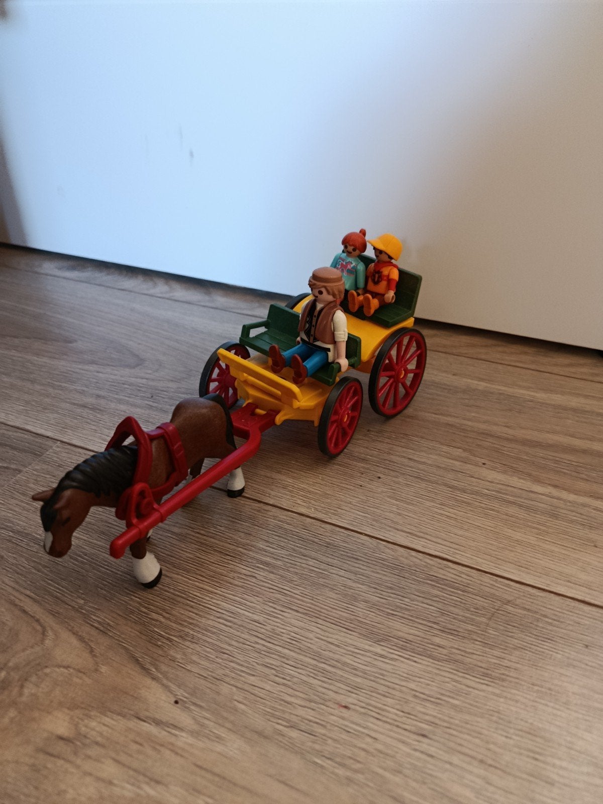 paardenkoets Playmobil, Ophalen