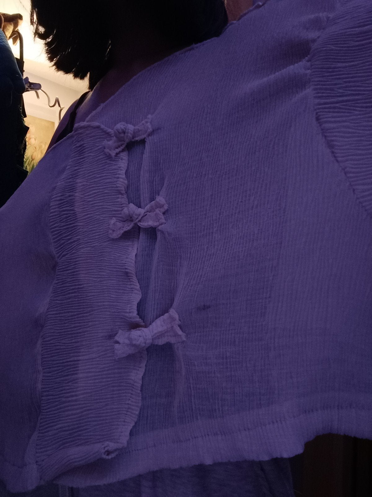 Blouse faite main, Hobby en Vrije tijd, Knutselen, Zee en Strand, Handgemaakt, Textiel, Ophalen of Verzenden