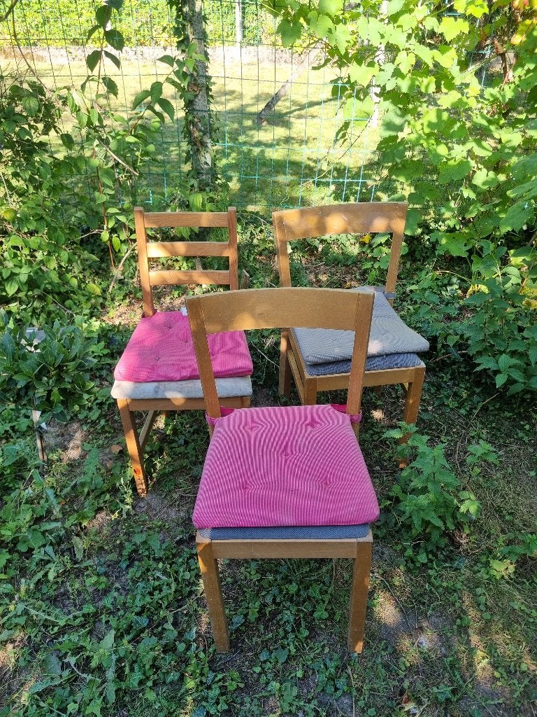 Chaises, Ophalen, Hout, Drie