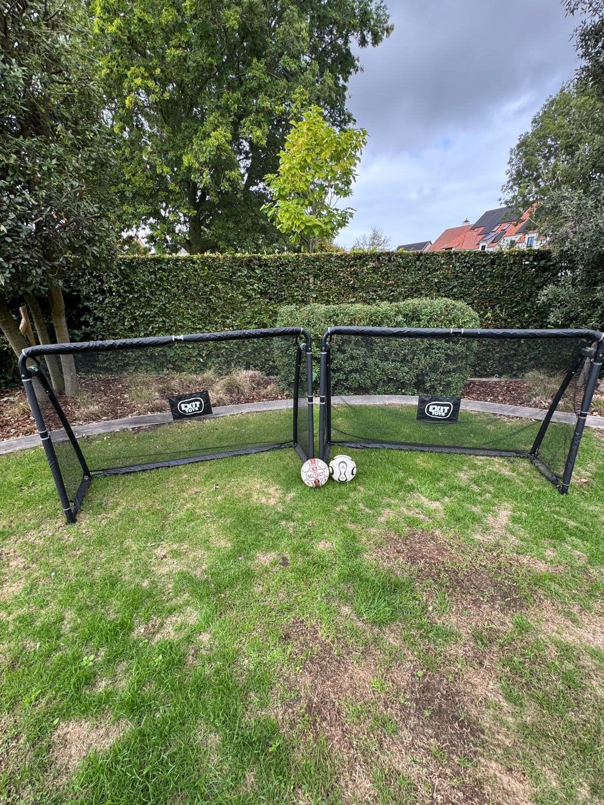 2x goal - 180x120cm - zwart, Sports & Fitness, Enlèvement, Comme neuf, Set