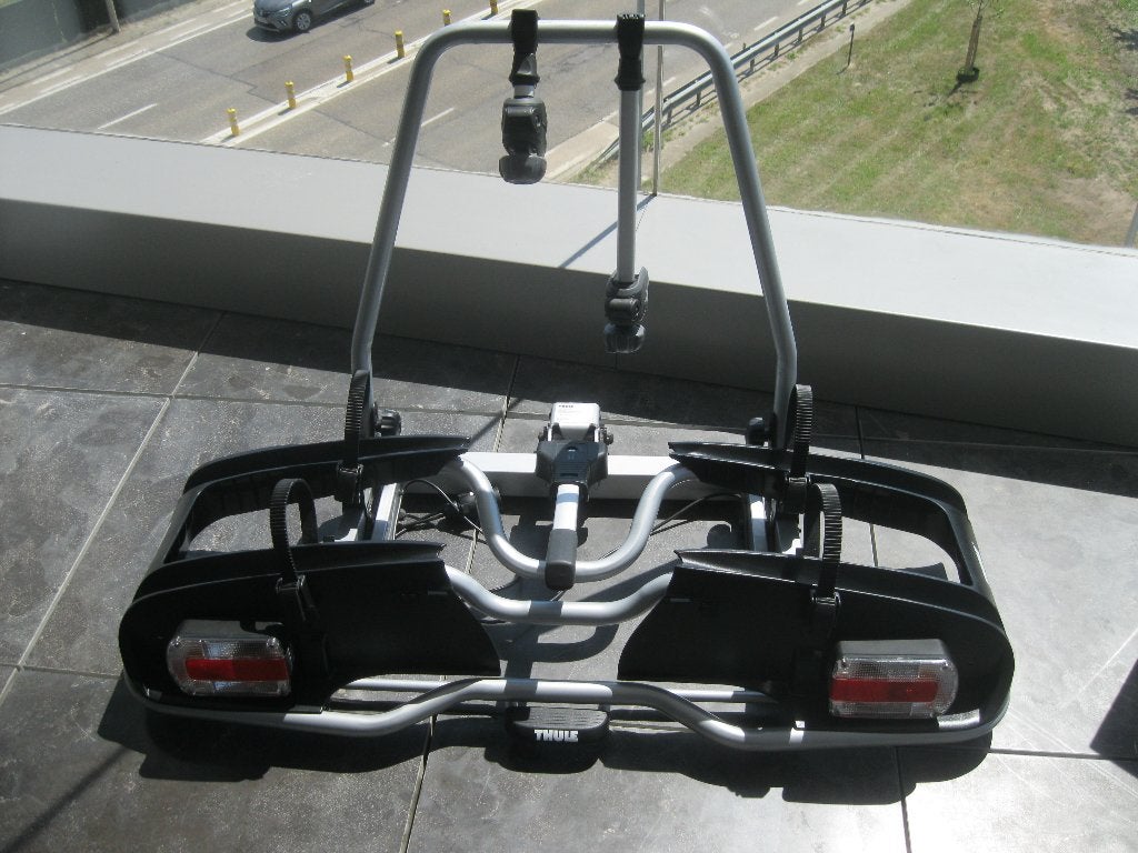 fietsendrager THULE EP916 vr zware E-BIKES+ oprijgoot -ZGAN!, Support d'attelage, Comme neuf, Enlèvement, 2 vélos
