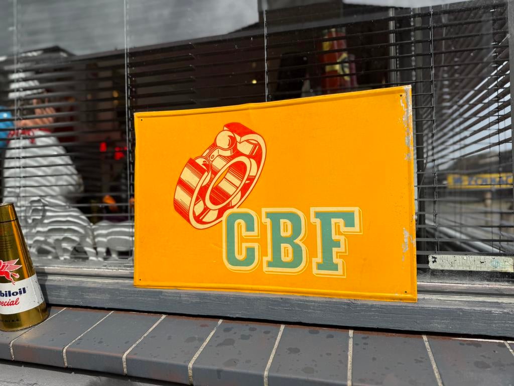 CBF Lagers oud reclamebord, Ophalen of Verzenden, Gebruikt, Reclamebord