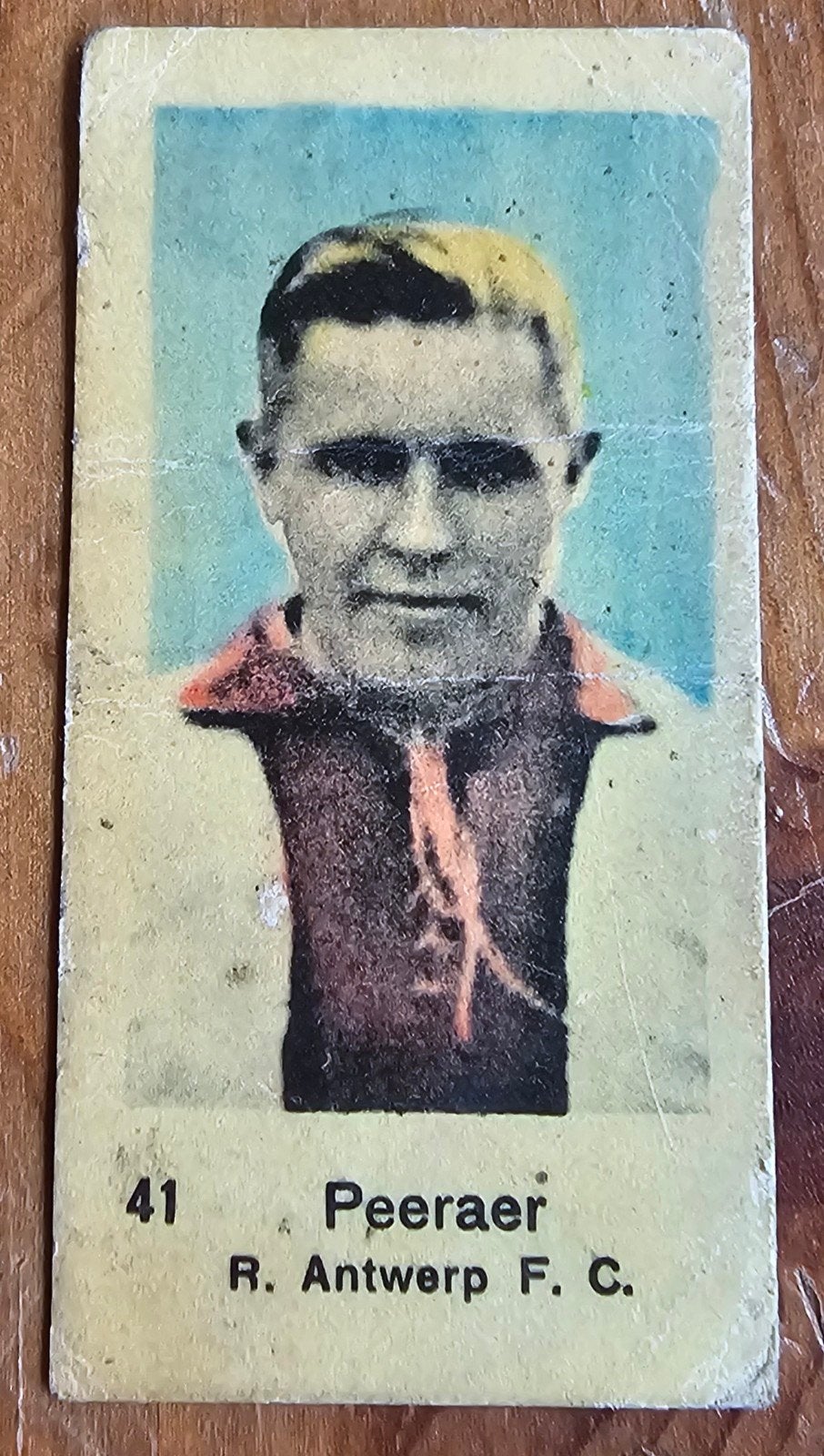 1938 #41 Peeraer (pre panini) Antwerp FC Chromo Voetbal!, Ophalen of Verzenden, Zo goed als nieuw, Plaatje