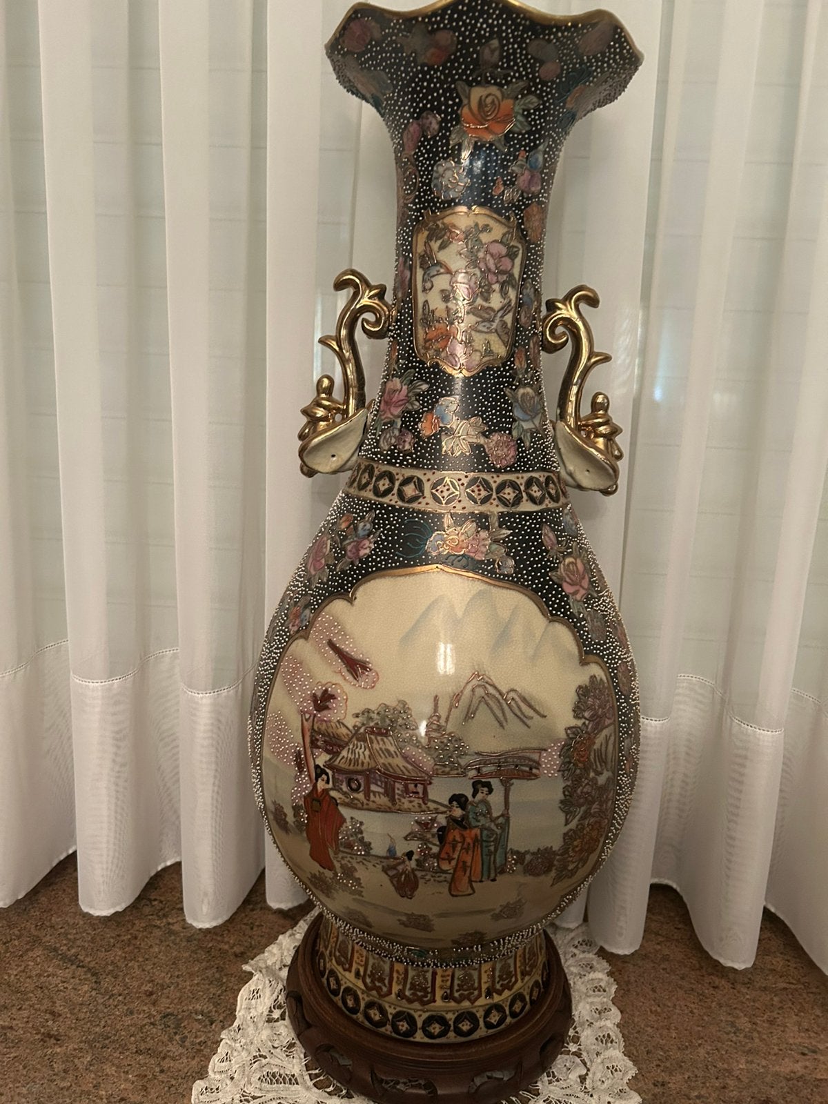 Chinese vaas, Ophalen