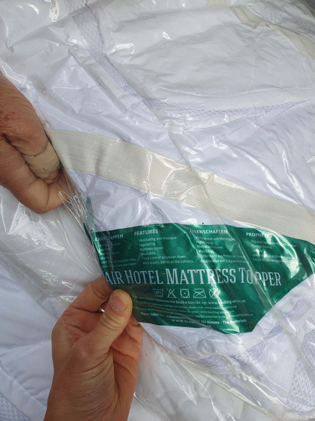 Matras  topper 3D air Hotel 200 x 180 nouveau, Maison & Meubles, Neuf, Enlèvement ou Envoi, Autres marques, Blanc