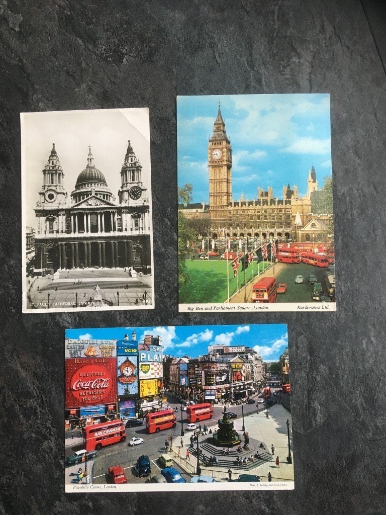 Londen - Big Ben - St. Paul's Cathedral - Piccadilly Circus, Verzamelen, Ophalen of Verzenden