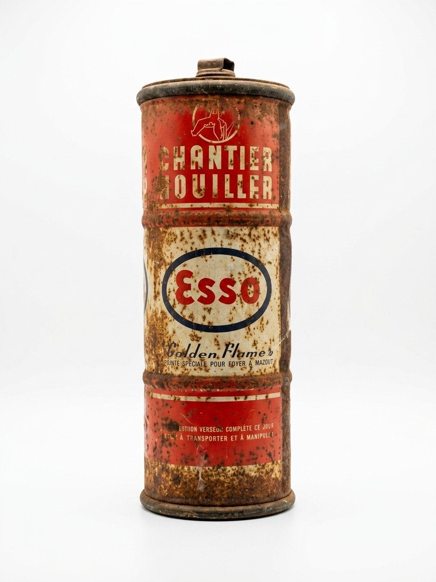 Bidon Esso, Collections, Enlèvement