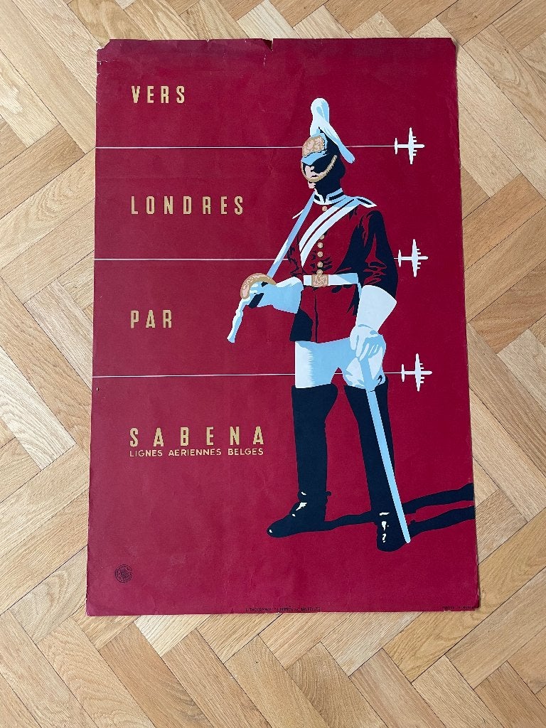 Lithographie Sabena, Enlèvement, Utilisé, 1 à 20