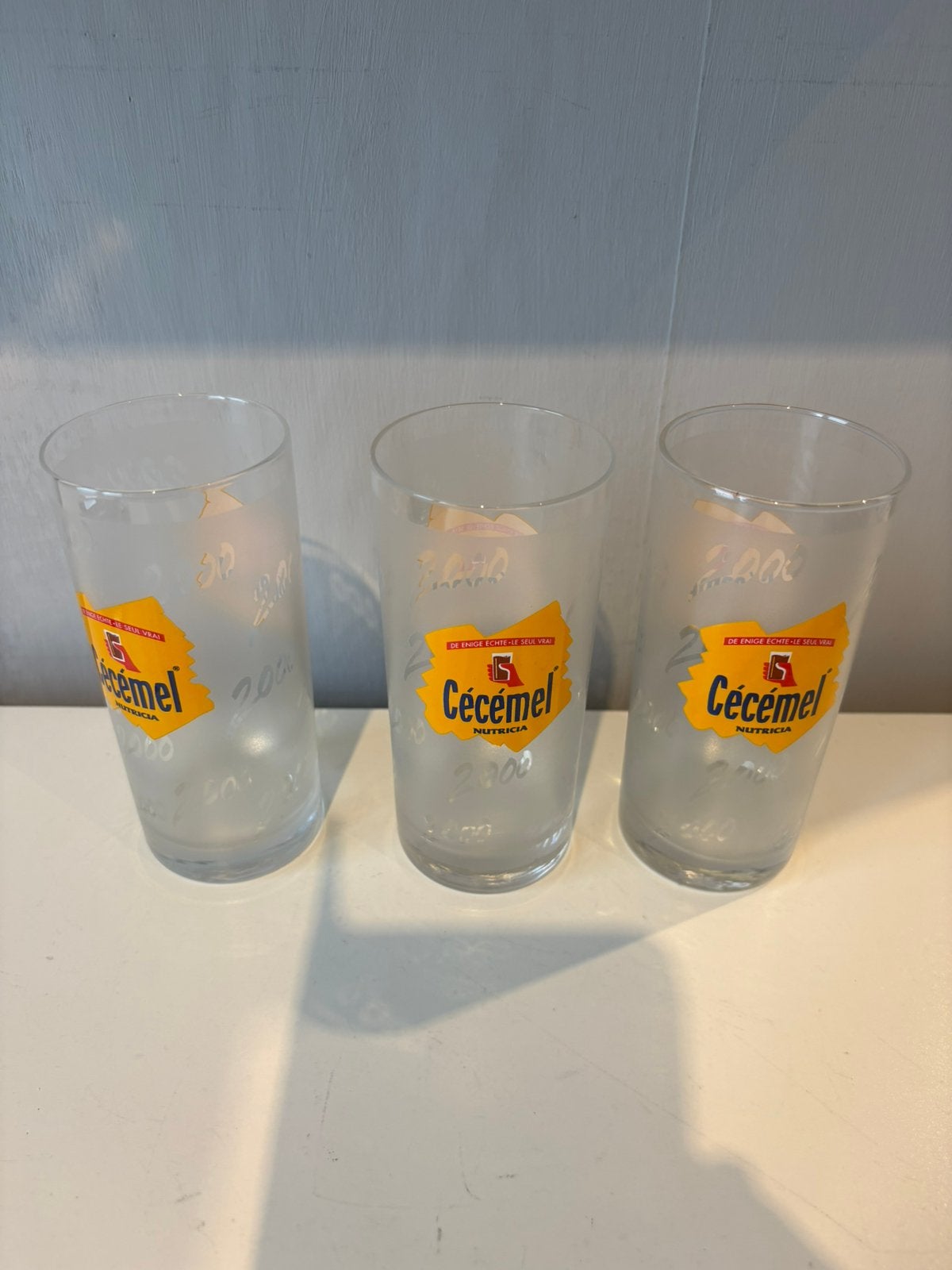 3 anciens verres CÉCÉMEL, Enlèvement ou Envoi, Comme neuf