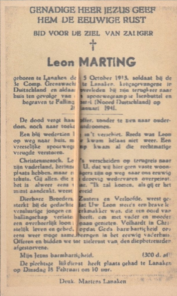 Oorlogsslachtoffer 1940-45, Ophalen of Verzenden