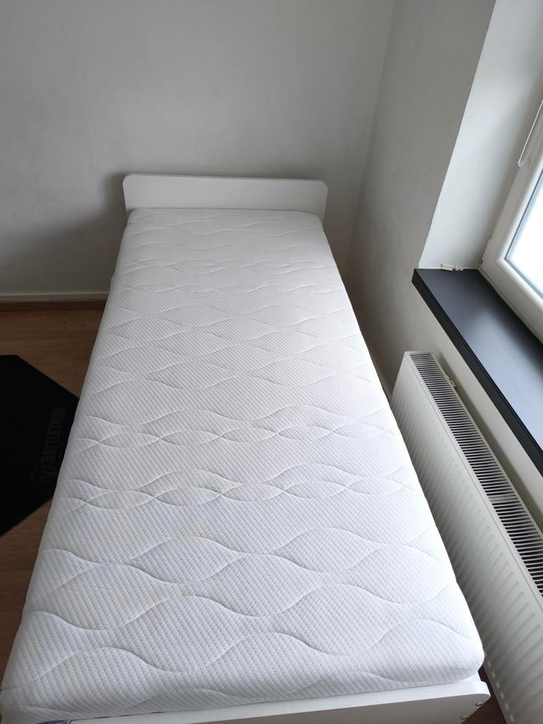Bed 90  200, Ophalen, 200 cm, Matras