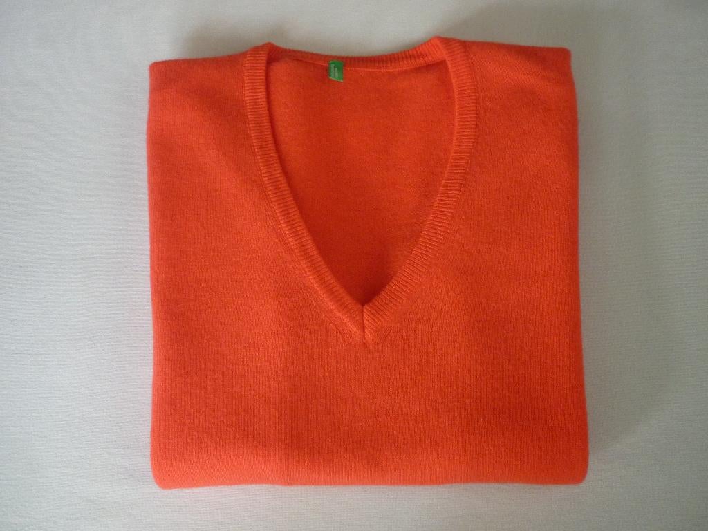 Wollen Trui United Colors of Benetton, Kleding | Dames, Nieuw, Oranje, Ophalen of Verzenden, United Colors of Benetton