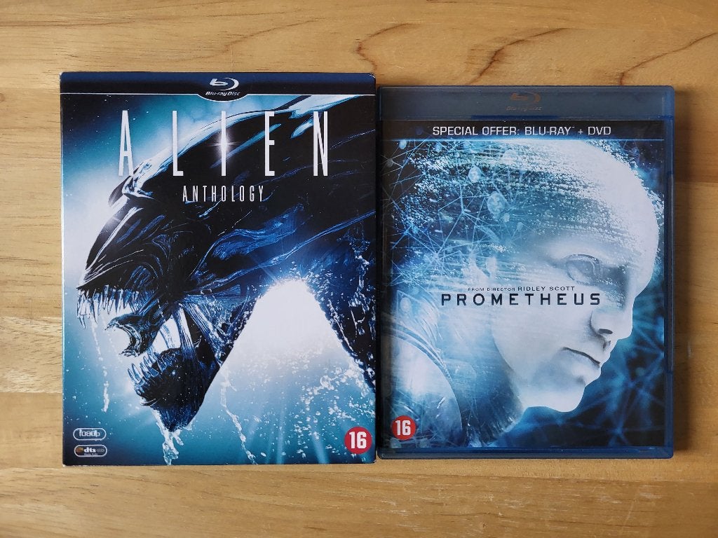 Lot Blu-Ray Alien Anthology + Prometheus, Coffret, Néerlandais, Film, Science-Fiction et Fantasy