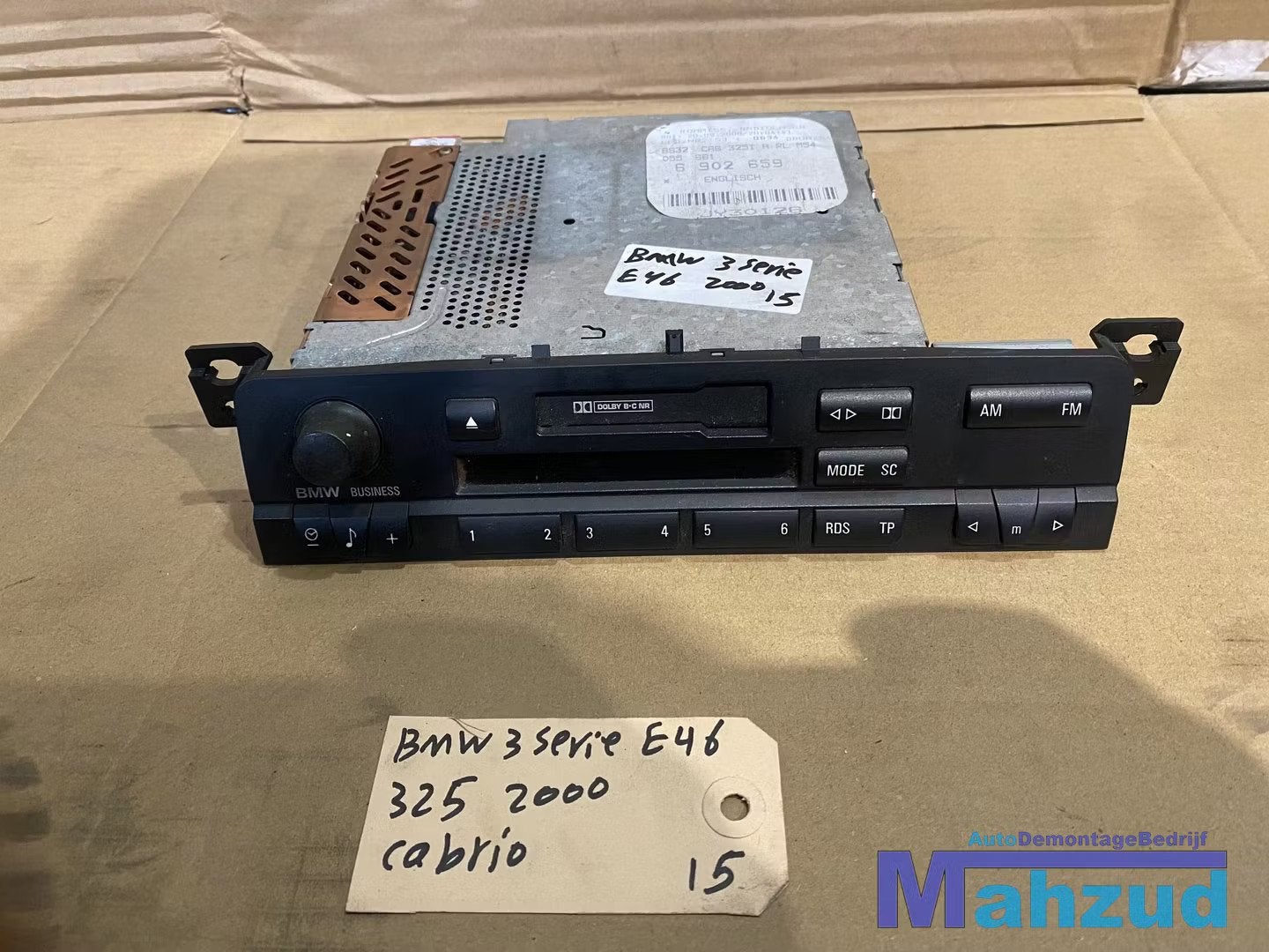 BMW 3 SERIE E46 Radio cassette speler, Auto-onderdelen, Fabrikant BV, Gebruikt, Info@fabrikant.eu, Fabrikantstraat 1
1000 AA  Amsterdam, NL