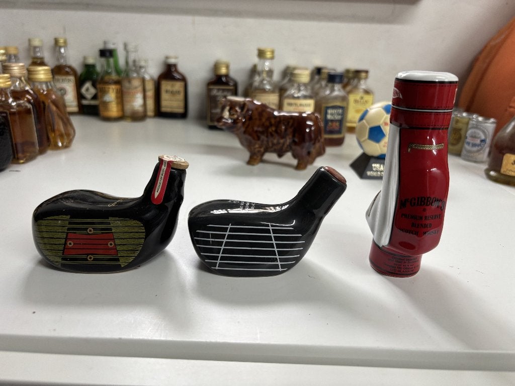 3x Whisky Miniaturen Old St. Andrews & McGibbon's | Golf, Enlèvement ou Envoi, Utilisé