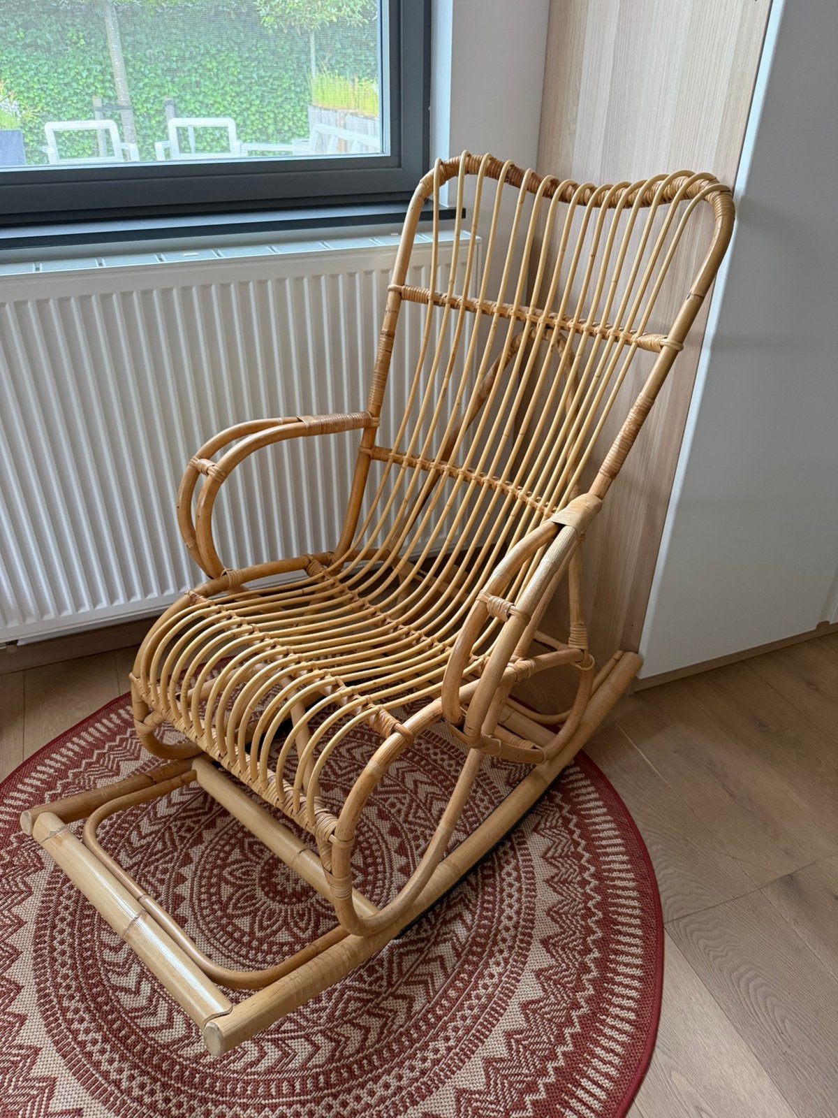 Prachtige rotan schommelstoel, Enlèvement, Comme neuf