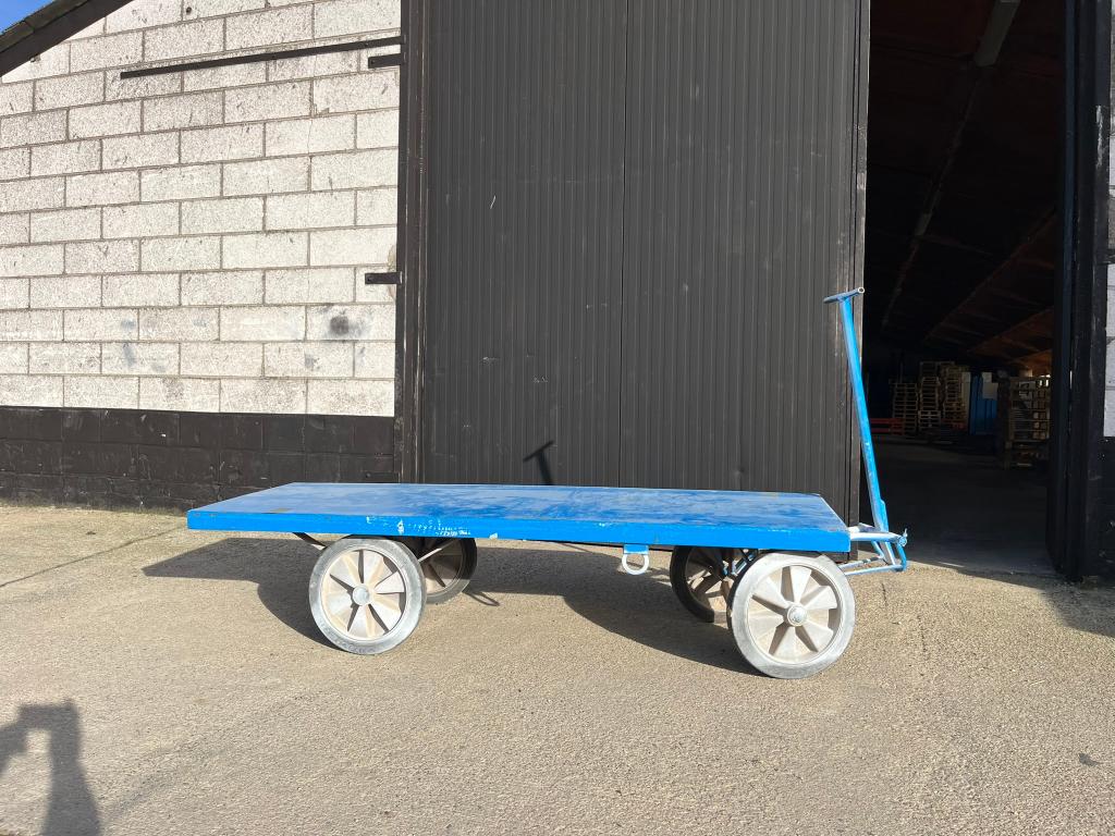 Zware last handtrekwagen (2.000Kg), Ophalen of Verzenden, Gebruikt, Transportkar