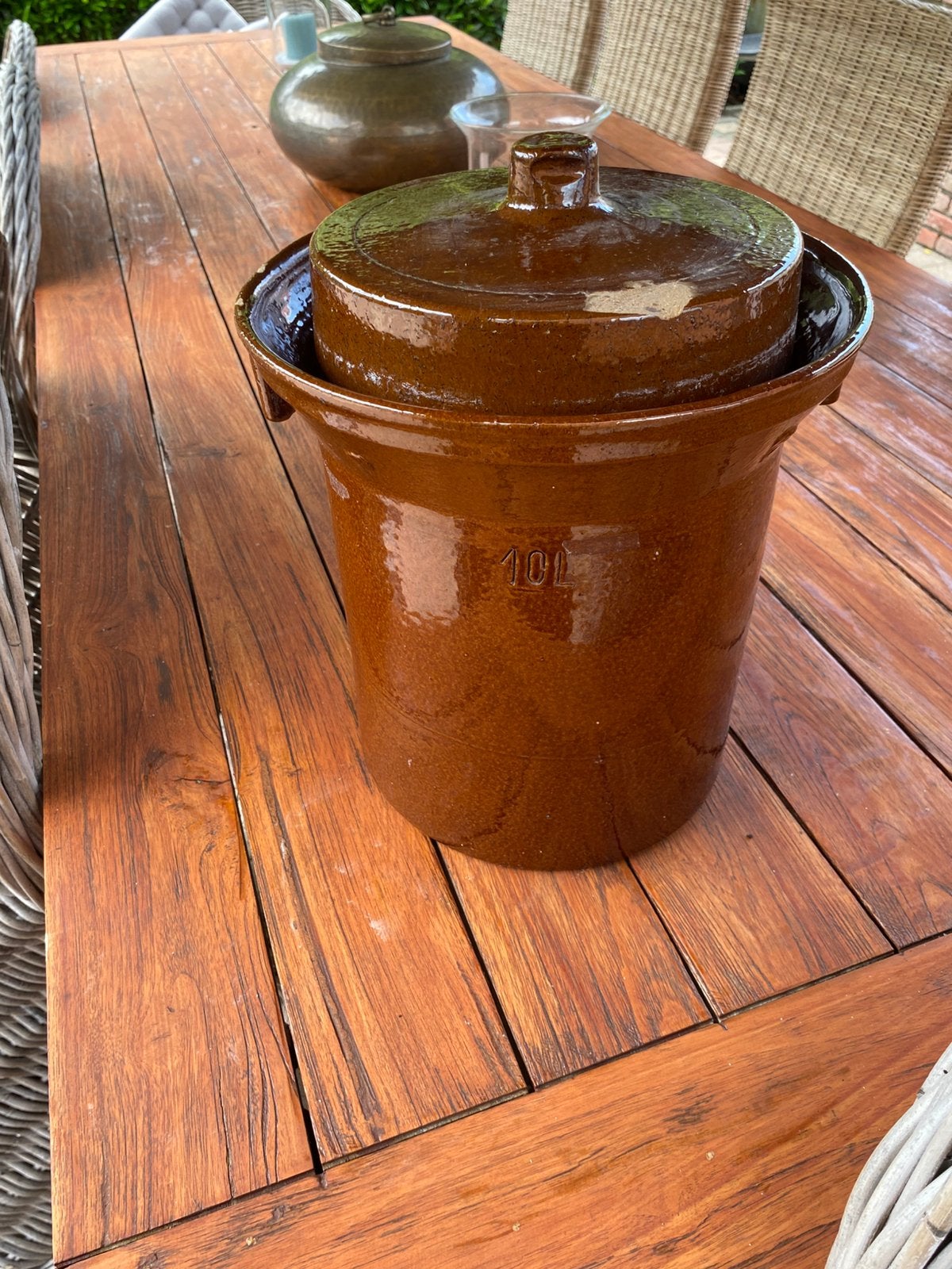 İnmaakpot met deksel, in goede staat perfect voor inmaken, Enlèvement, Comme neuf