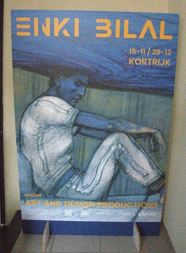 Placard de l'exposition Enki Bilal (Courtrai, 2025), Enlèvement, Neuf, Enki Bilal