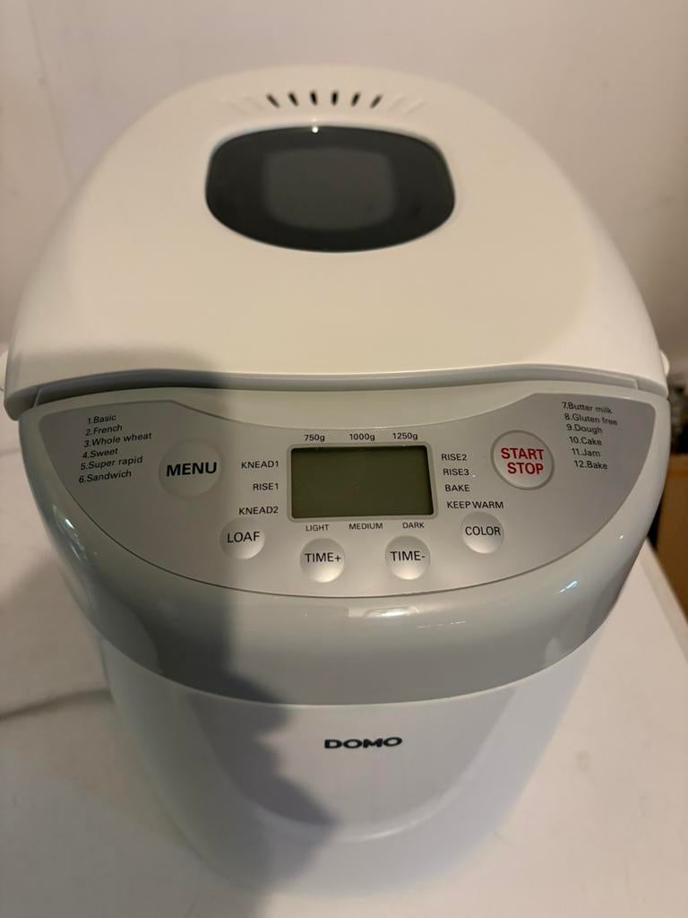 Broodbakmachine domo, Ophalen, Zo goed als nieuw