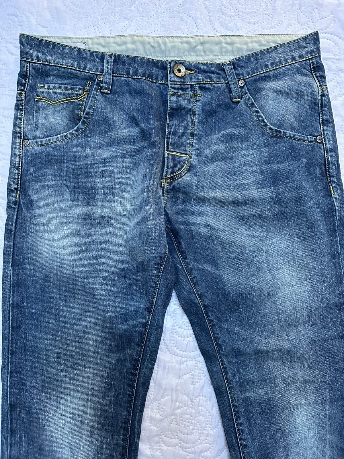 GAS Slim Jeans —Maat 32 (FR 42) — Uitstekende conditie, Verzenden, Gedragen, Blauw, W32 (confectie 46) of kleiner