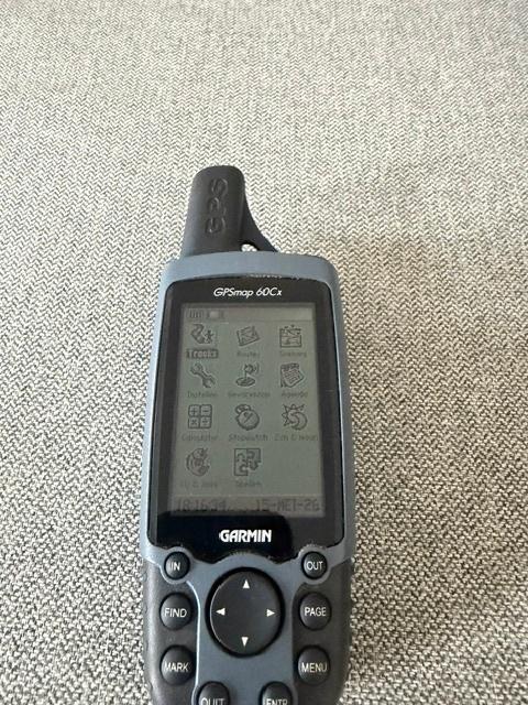 Garmin GPS 60Cx, Ophalen, GPS, Gebruikt