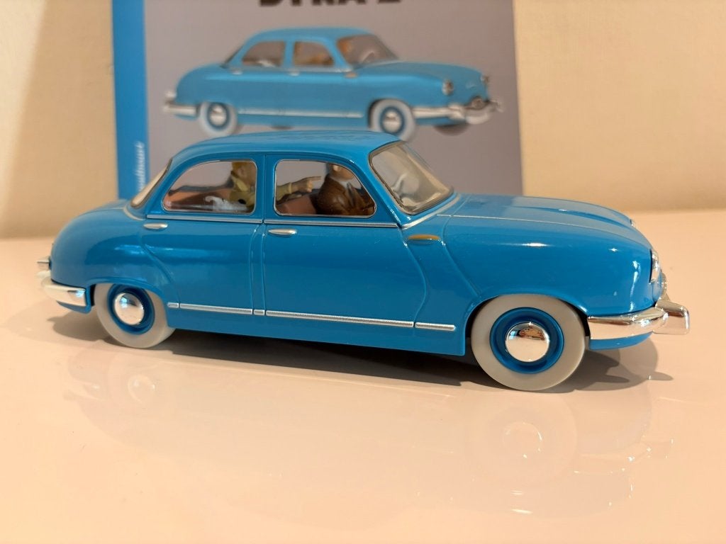 Voiture Tintin Le Taxi Panhard Dyna Z, Collections, Enlèvement ou Envoi, Tintin, Comme neuf, Statue ou Figurine