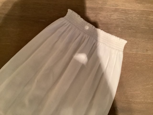 TERRE BLEUE zomerse lange witte rok als nieuw - L, Ophalen of Verzenden, Zo goed als nieuw