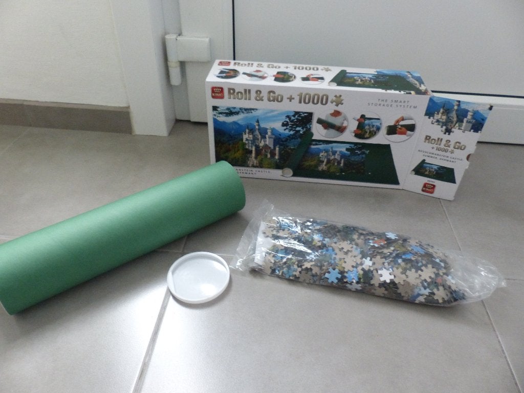 Puzzel Neuschwanstein kasteel Germany King 1000 stuks, Ophalen of Verzenden, 500 t/m 1500 stukjes, Zo goed als nieuw, Legpuzzel