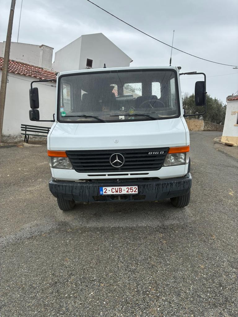 Mercedes 816D vario, 7,5 ton, open laadbak, euro 5, Auto's, Euro 5, Overige modellen, 4 cilinders, Wit