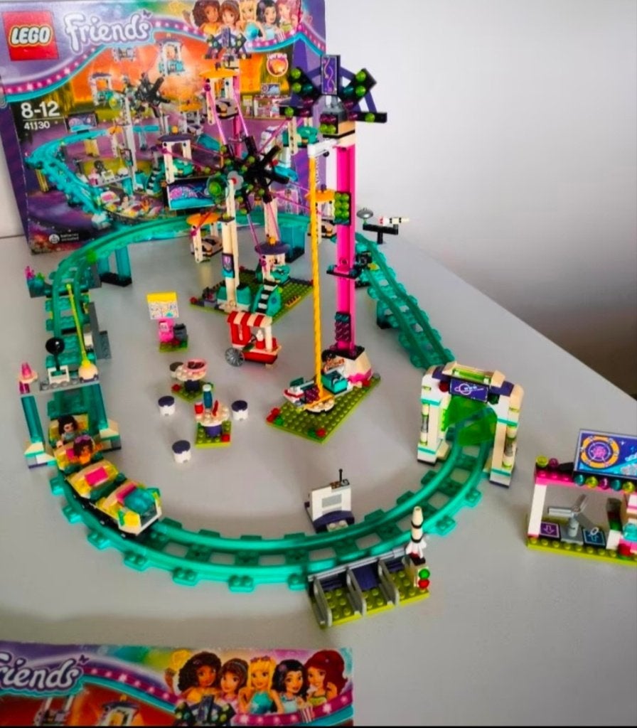 Lego Friends 41130, parc d'attractions, montagnes russes, Lego, Friends, Enlèvement, Utilisé