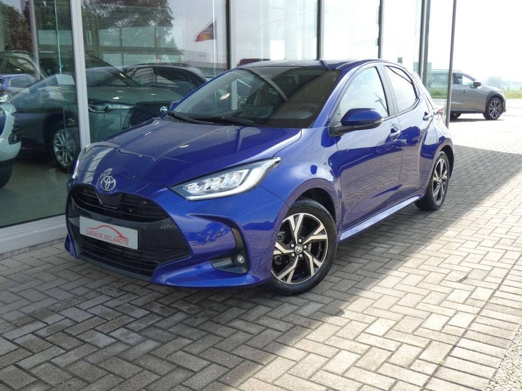 Toyota Yaris Hybrid *ICONIC+Hi-tech pack* +Parkeersensoren V, Auto's, Toyota, 91 g/km, Stof, Gebruikt, Zwart