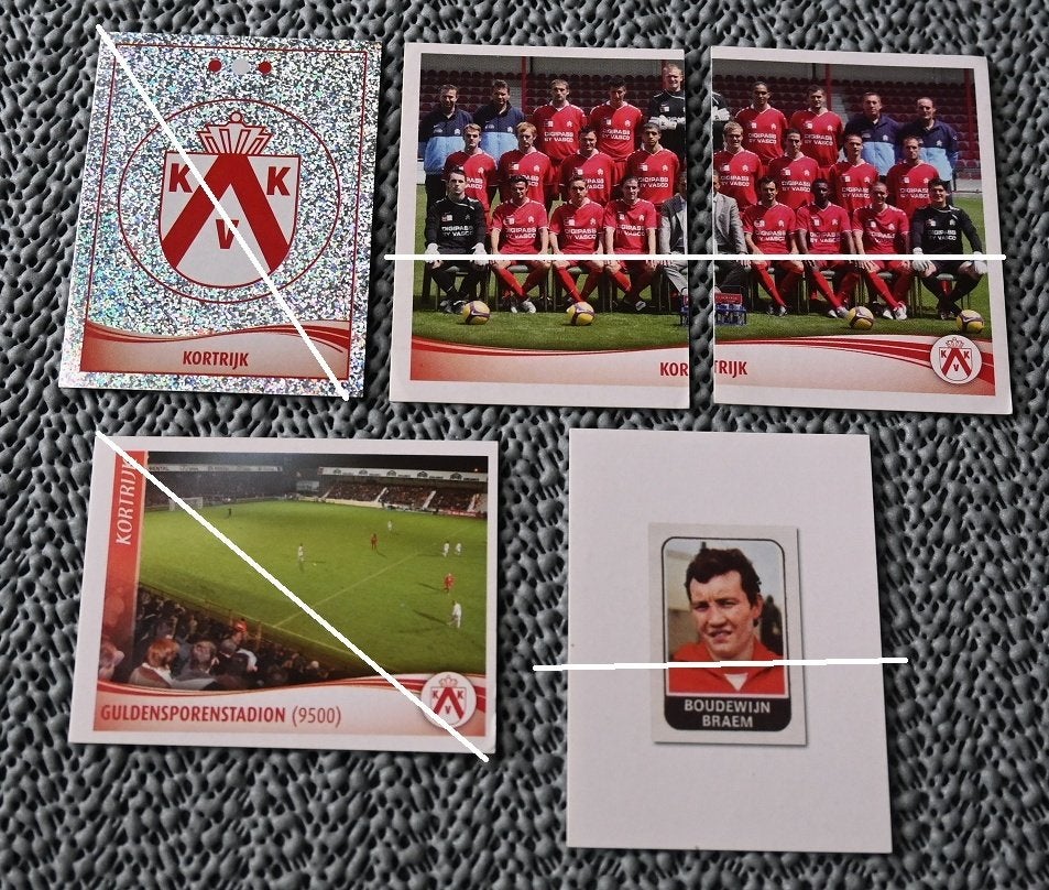 Panini Football 2010 / KV Kortrijk / 25 stickers, Verzamelen, Sportartikelen en Voetbal, Nieuw, Poster, Plaatje of Sticker, Verzenden