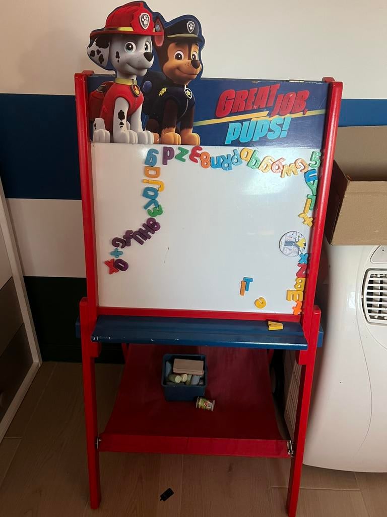 Paw patrol krijt/magneetbord, Kinderen en Baby's, Speelgoed | Educatief en Creatief, Ophalen, Zo goed als nieuw