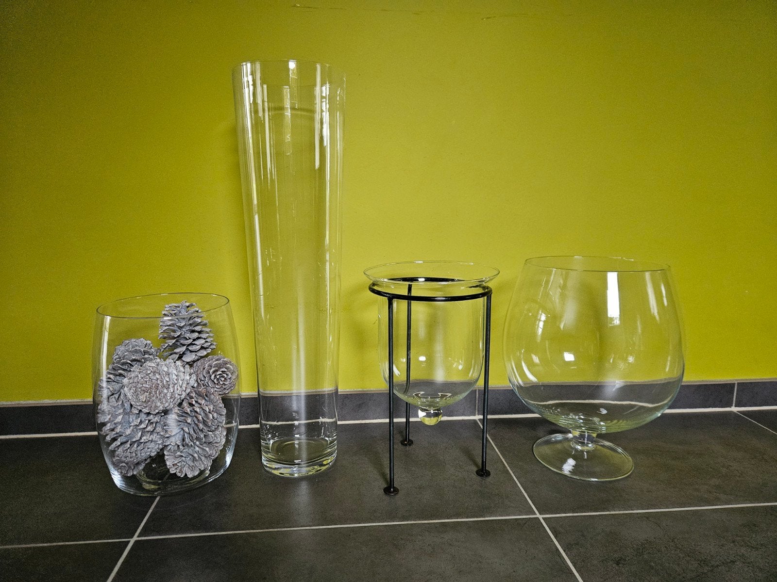 Vazen en bokalen met verschillende afmetingen, Huis en Inrichting, Ophalen, Zo goed als nieuw, Glas