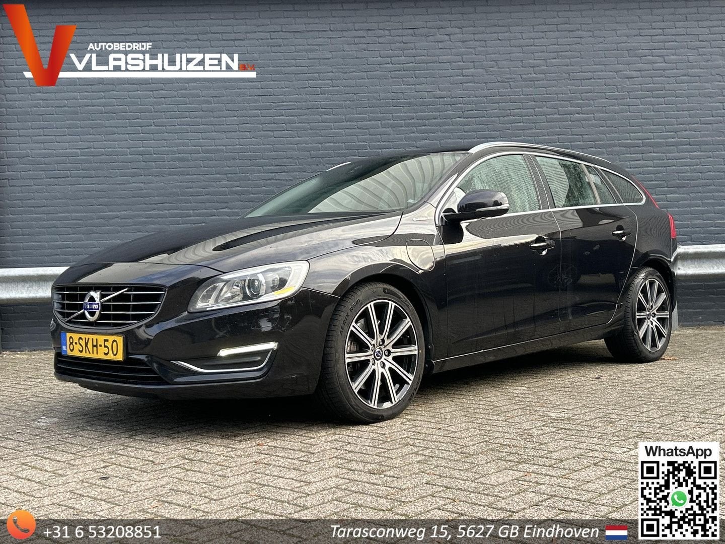 Volvo V60 2.4 D6 AWD Plug-In Hybrid Summum | Leder | Climate, Auto's, Automaat, 48 g/km, Zwart, Break