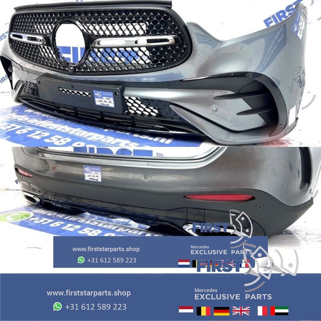 W254 GLC AMG VOORBUMPER + ACHTERBUMPER GRIJS COMPLEET PAKKET, Gebruikt, -, Ophalen of Verzenden, Bumper
