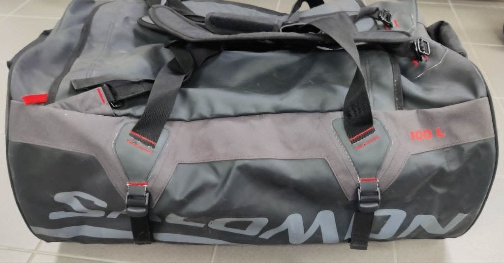 Salomon duffel - rugzak - bagagetas 100 liter, Ophalen, Zo goed als nieuw