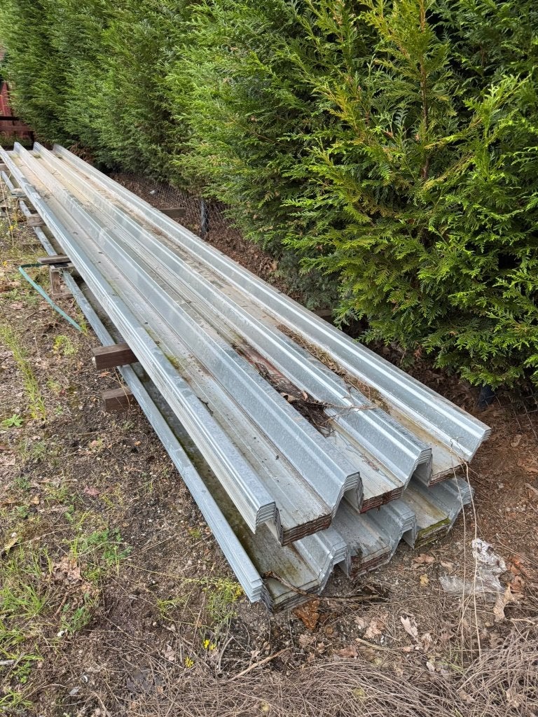 Steeldeck - metalen profiel - dakplaten, 15 m² ou plus, Autres couleurs, Enlèvement, Utilisé