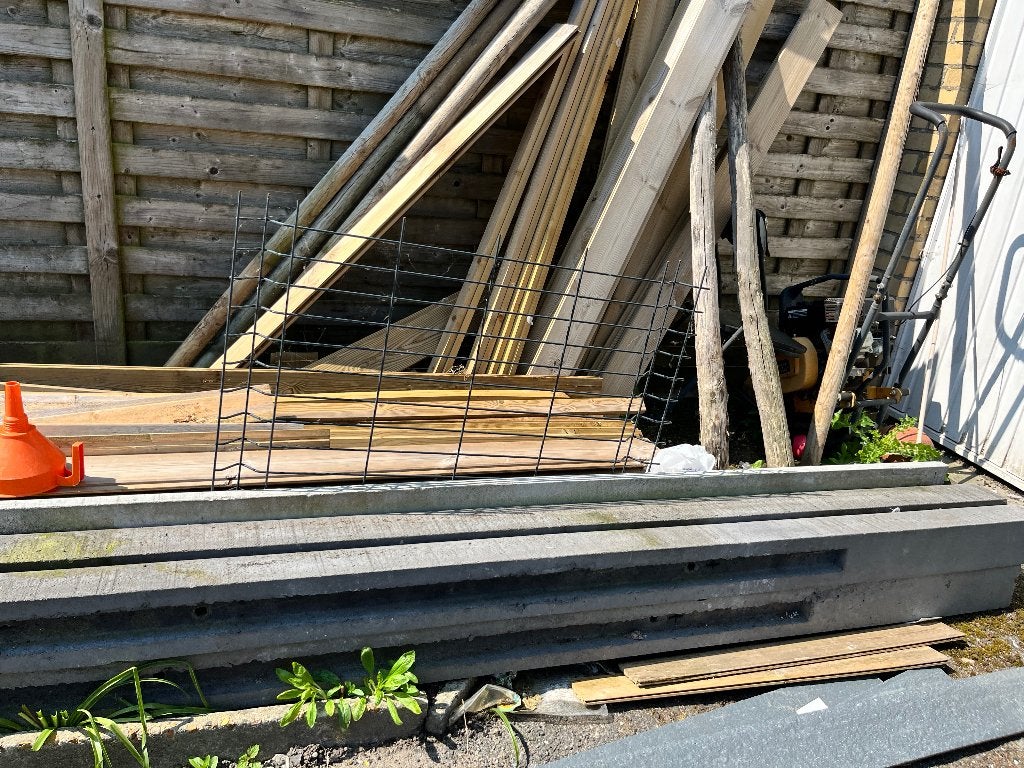 Beton gleufpalen antraciet, Tuin en Terras, Schuttingen, Ophalen, Nieuw, Overige materialen