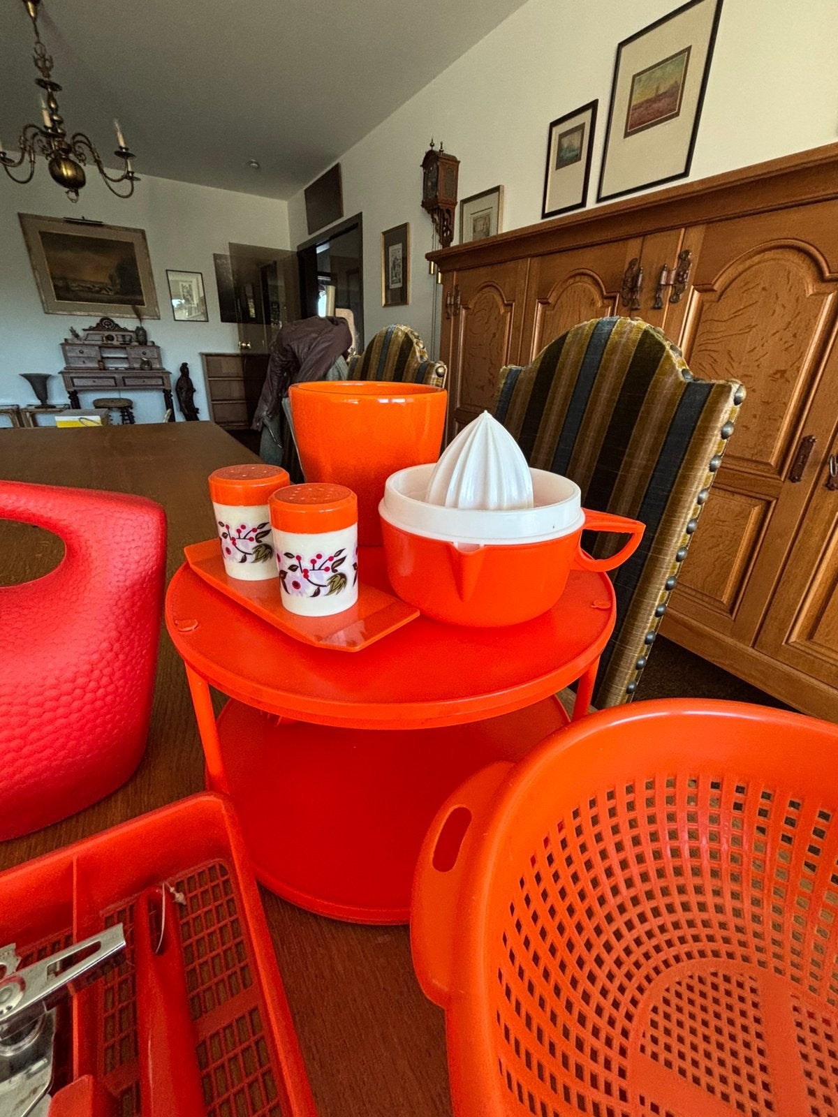 Vintage - retro keukenset, Ophalen, Zo goed als nieuw