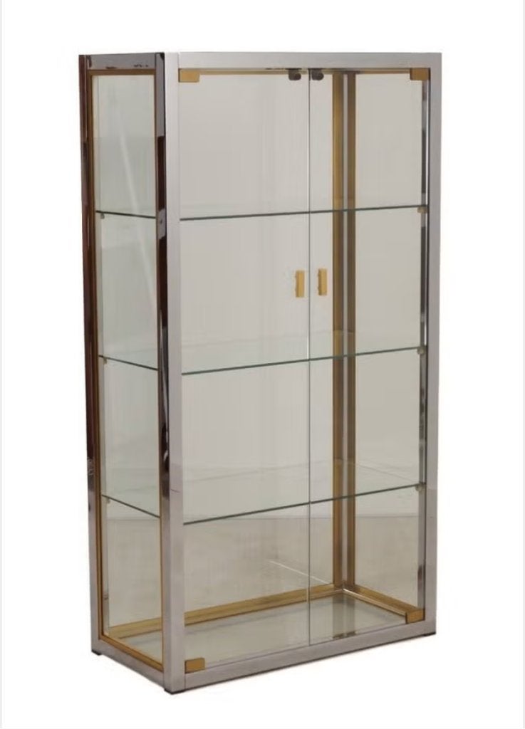 Vitrinekast van Renato Zevi, Italië 1970s, Huis en Inrichting, Ophalen, Gebruikt, Glas