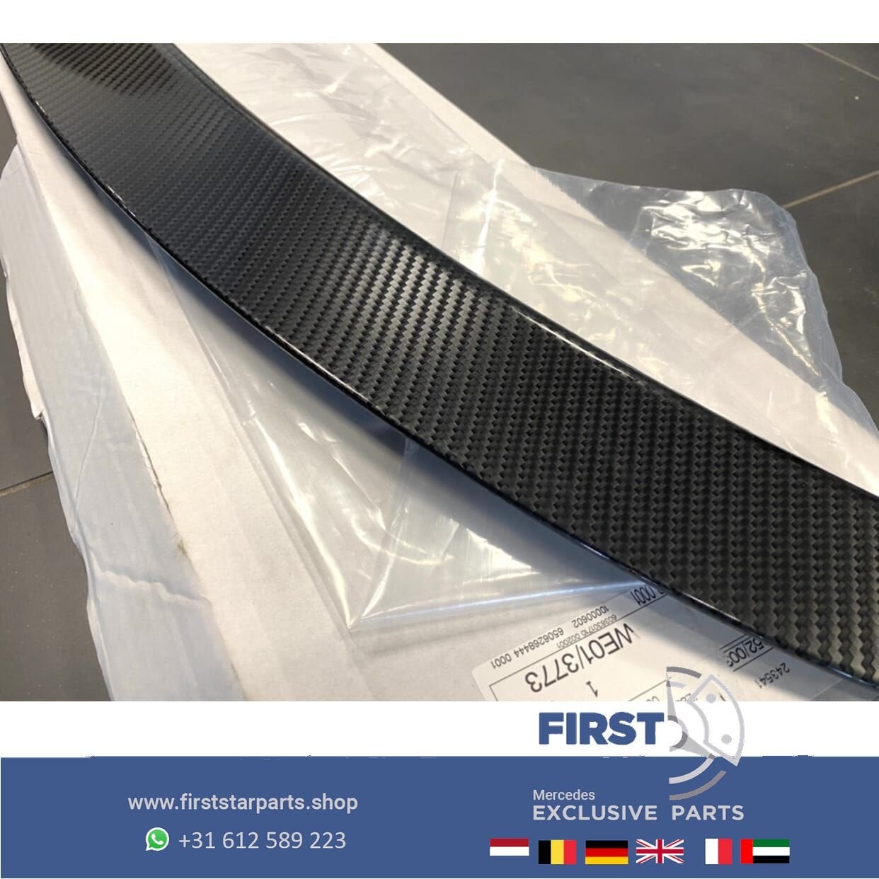 C118 CLA45 AMG CARBON LIP ACHTERKLEP SPOILER CARBON FIBER Me, Gebruikt, Ophalen of Verzenden, Achter, -