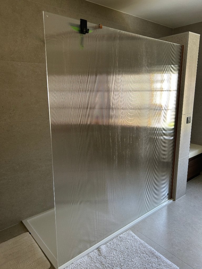 douchewand geribbeld 140cm x 200cm, Enlèvement, Neuf, Verre, Douche