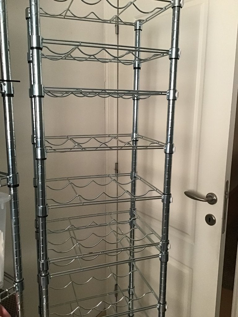 Range bouteilles Ikea en métal omar, Huis en Inrichting, Ophalen, Zo goed als nieuw, 25 flessen of meer, 75 – 100