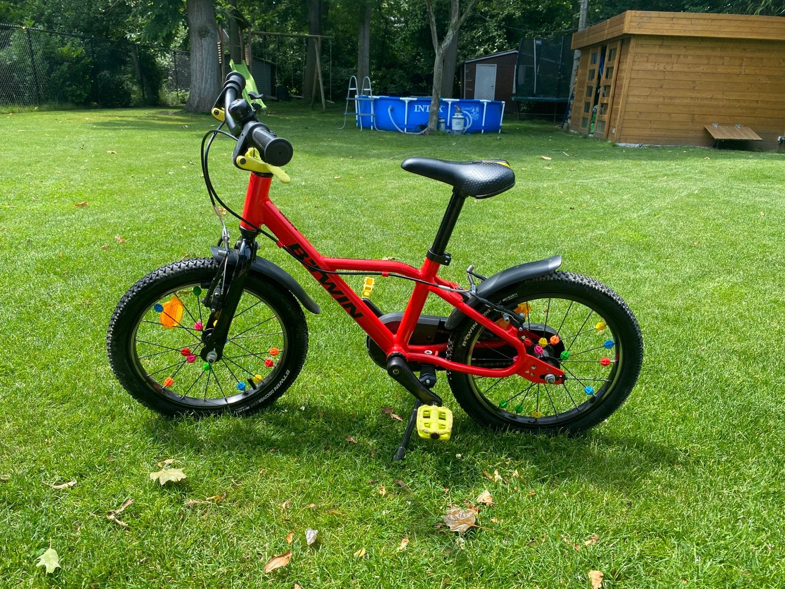 Kinderfiets Decathlon 16 inch, Fietsen en Brommers, Ophalen, Zo goed als nieuw
