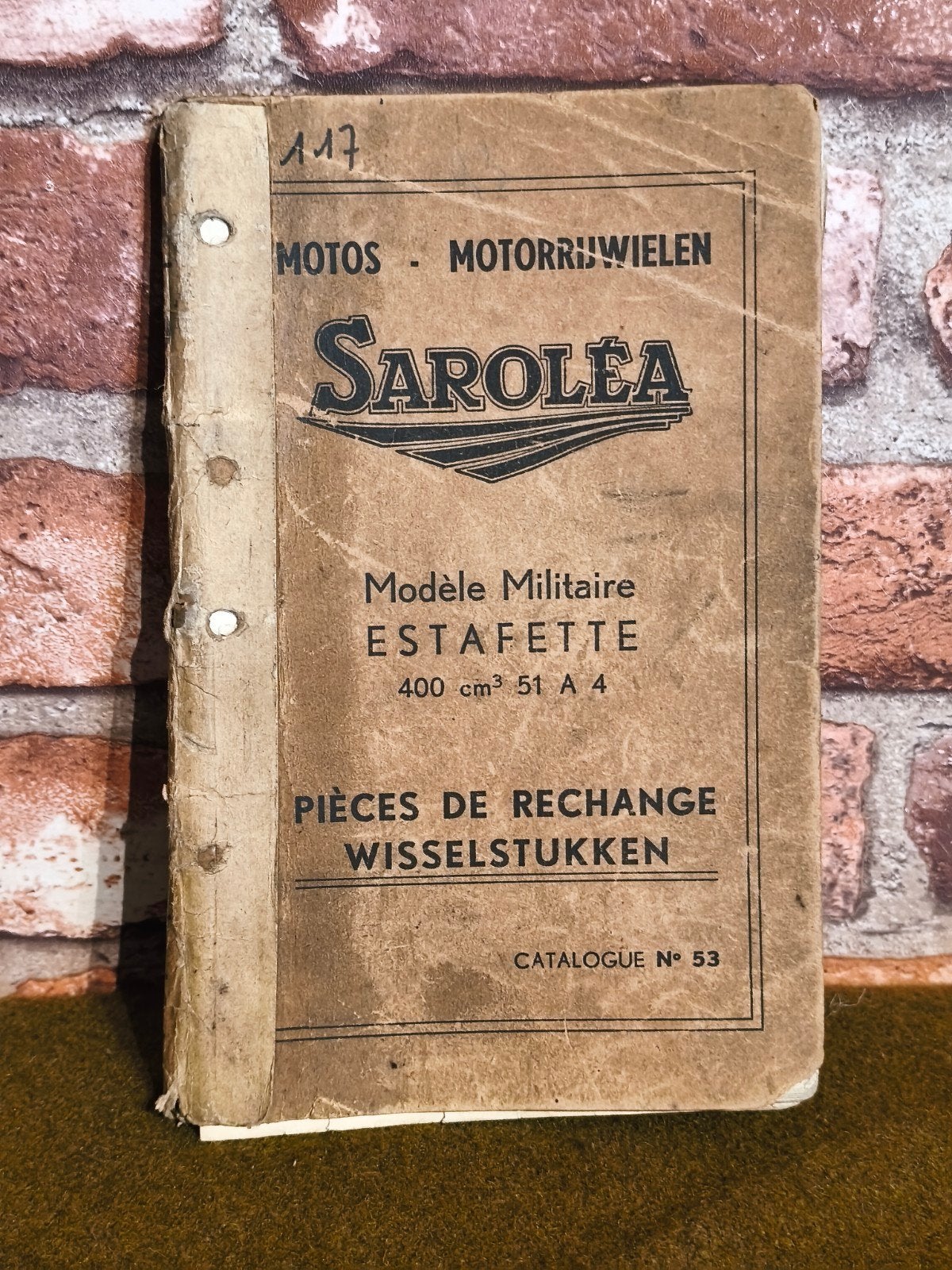 pièces de rechange sarolea estafette 400cc, Motos
