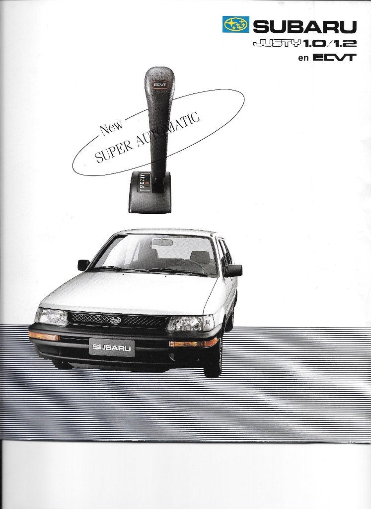 SUBARU JUSTI  1988, Boeken, Ophalen of Verzenden, Gelezen, Overige merken