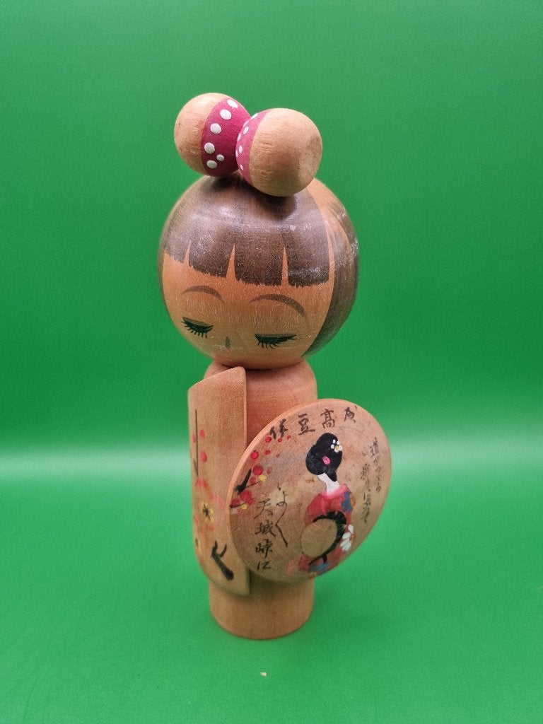 Humble Sosaku Geisha Kokeshi, Antiquités & Art, 16 cm, Enlèvement ou Envoi, Japon, Bois