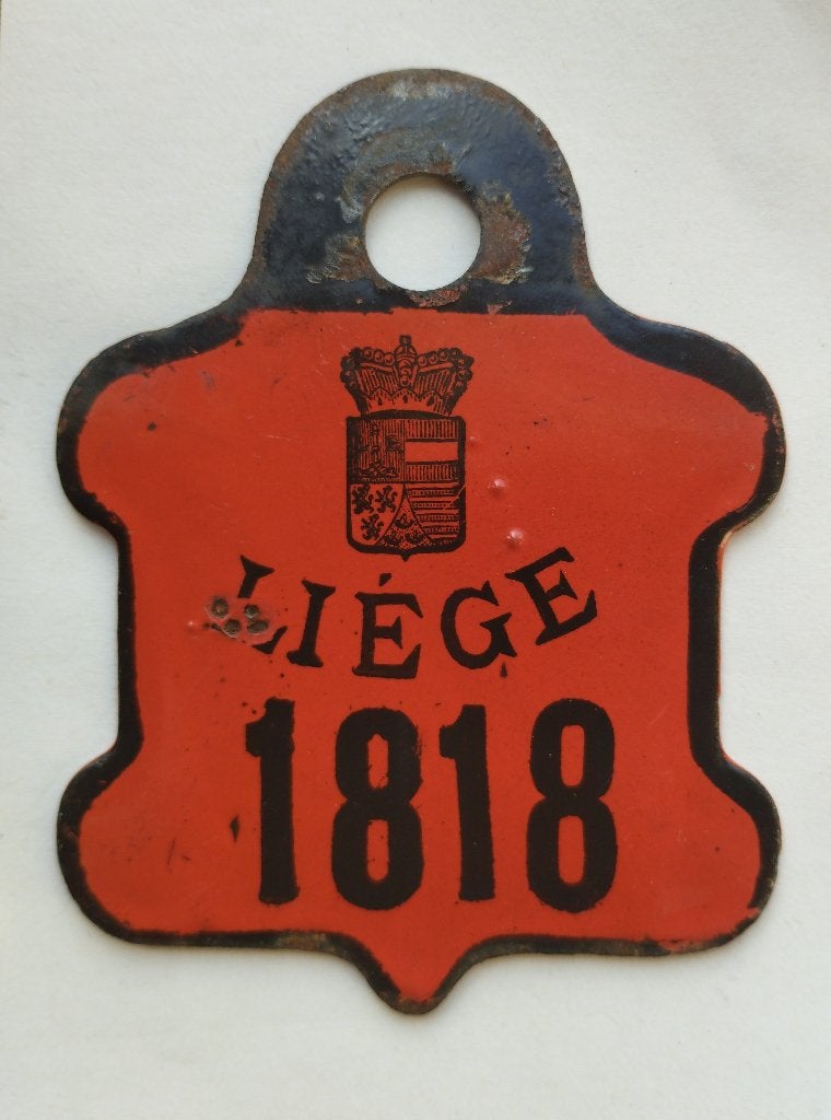 LIEGE 1908 fietsplaat, Ophalen of Verzenden